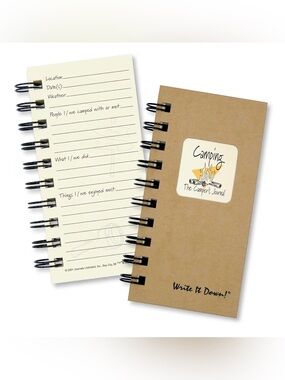 ⚡️NEW⚡️Camping Journal Compact Spiral Notebook
